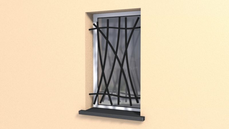 Grille de Défense pour fenêtres Lilas Ferronnerie Design